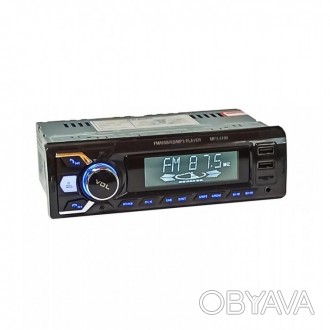 Автомагнітола MP3-3100 — магнітола в машину розміром 1 DIN з Bluetooth, FM тюнер. . фото 1