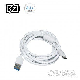 Кабель для зарядки телефона High Quality Type-C USB-A 2.1А 1.5м
Кабель предназна. . фото 1