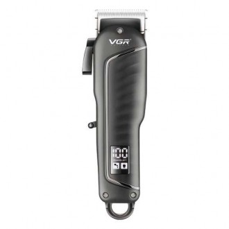 
Машинка для стрижки волос электрическая аккумуляторная с дисплеем VGR V-683 + 4. . фото 3