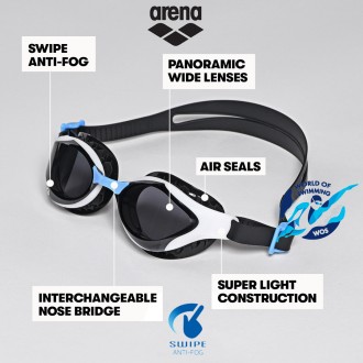 Инновационные и самые технологичные унисекс очки для фитнеса Arena Air Bold Swip. . фото 6