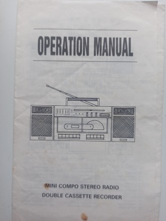 Магнитола INTERNATIONAL -- Магнитофон 2-ух кассетный + радиоприемник + колонки с. . фото 7
