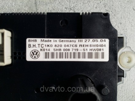 Блок керування пічкою (регулятор) Volkswagen Caddy 1K0820047CS, 1K0820047, REHSW. . фото 3