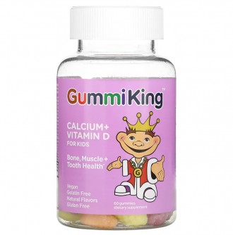 Кальций и витамин D для детей, GummiKing Кальций и витамин D для детей от GummiK. . фото 2
