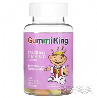 Кальций и витамин D для детей, GummiKing Кальций и витамин D для детей от GummiK. . фото 1