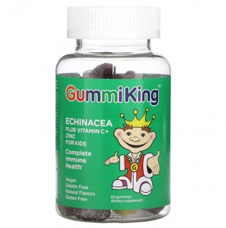 Эхинацея, витамин C и цинк для детей, GummiKing GummiKing представляет уникально. . фото 2