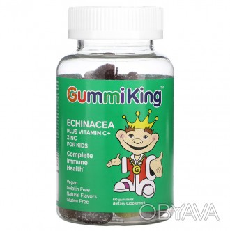Эхинацея, витамин C и цинк для детей, GummiKing GummiKing представляет уникально. . фото 1