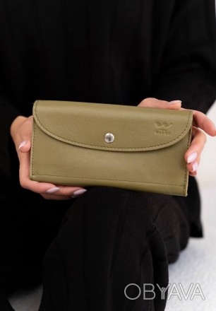 Шкіряний гаманець Smart Wallet - шикарна модель, що поєднує елегантний дизайн, м. . фото 1