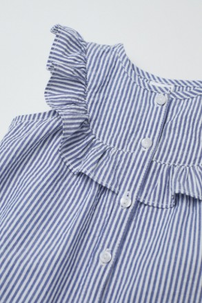 Жаділова блузка з коротким рукавом та декоративна фрілл зверху. За кнопкою Замір. . фото 3