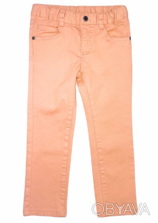 Джинси з п’ятьма кишенями, виготовленими з м'якого пофарбованого джинсового розт. . фото 1