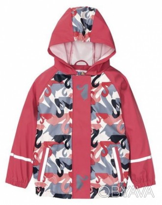 Куртка-дождевик для маленькой модницы бренда Lupilu (Германия). Застегивается на. . фото 1