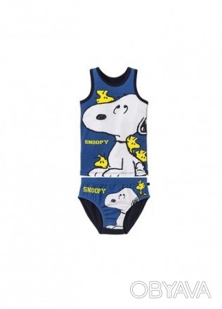 Комплект нижнего белья для мальчика с рисунком Snoopy. Удобно носить благодаря в. . фото 1