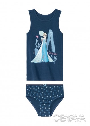 Комплект нижньої білизни для дівчинки з малюнком Frozen. Зручно носити завдяки в. . фото 1