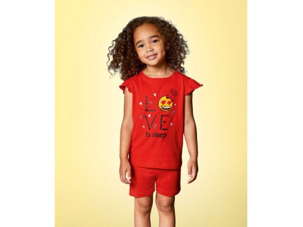Летняя детская трикотажная пижама. Комплект состоит из шортиков и футболки. В га. . фото 3