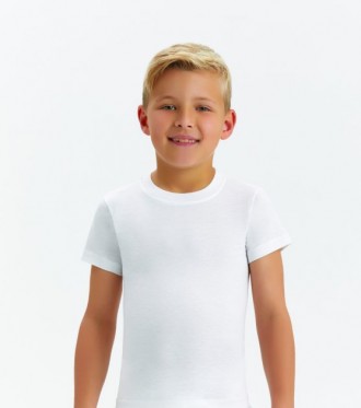 Базові бавовняні футболки від Smart Start з коротким рукавом та круглим вирізом . . фото 3