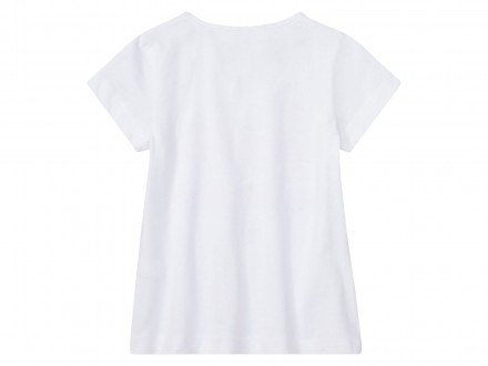 Бавовняна футболка з коротким рукавом, круглим вирізом горловини та принтом Barb. . фото 4