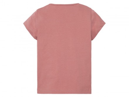 Хлопковая футболка бренда Lupilu с коротким рукавом и оборкой спереди. До 92 раз. . фото 4