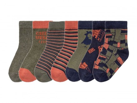 Шкарпетки для хлопчиків Lupilu® з бавовни. Оптимальна посадка завдяки волокна Ly. . фото 3