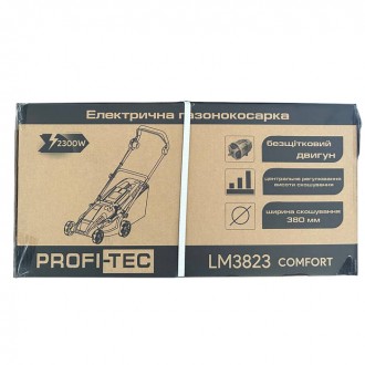 Електрична газонокосарка PROFI-TEC LM3823 COMFORT – компактна, економічна, прост. . фото 9