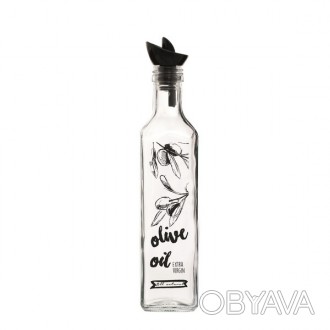 Короткий опис:Бутылка для масла Herevin Oil&Vinegar Bottle-Black-Olive (151135-0. . фото 1