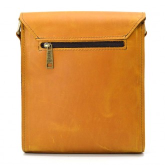 Кожаная сумка-планшет через плечо Rcam-3027-4lx бренда TARWA песочный цвет с кла. . фото 4