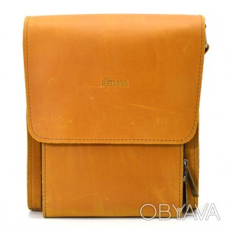 Кожаная сумка-планшет через плечо Rcam-3027-4lx бренда TARWA песочный цвет с кла. . фото 1
