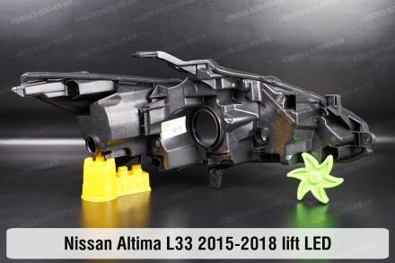 Новий корпус фари Nissan Altima L33 LED (2015-2018) V покоління рестайлінг лівий. . фото 3