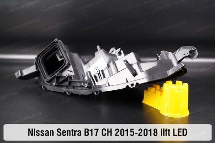 Новий корпус фари Nissan Sentra B17 LED CH (2015-2018) VII покоління рестайлінг . . фото 7