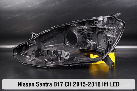 Новий корпус фари Nissan Sentra B17 LED CH (2015-2018) VII покоління рестайлінг . . фото 2