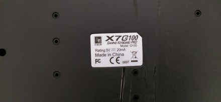 Клавиатура с защитой от влаги игровая укороченная USB, gaming K/b A4Tech G100 US. . фото 3