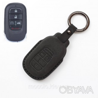 
Чохол з алькантари для ключа Honda MN-V, CR-V, ENS-1, ENP-1, HR-V, Civic, Accor. . фото 1