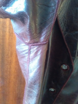 Продам женский кожаный пиджак, производство Турция. Пиджак в отличном состоянии.. . фото 5