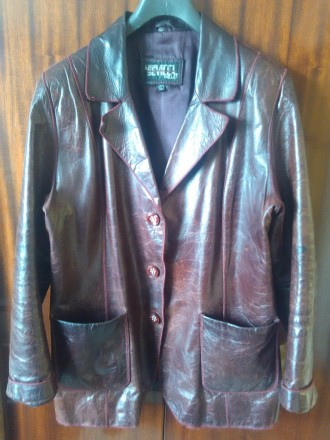Продам женский кожаный пиджак, производство Турция. Пиджак в отличном состоянии.. . фото 2