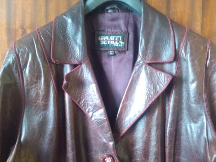 Продам женский кожаный пиджак, производство Турция. Пиджак в отличном состоянии.. . фото 3