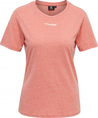 Женская футболка Hummel. Выполненная из смеси полиэстера, хлопка и вискозы с 3D-. . фото 4