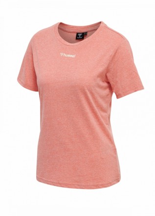 Женская футболка Hummel. Выполненная из смеси полиэстера, хлопка и вискозы с 3D-. . фото 2