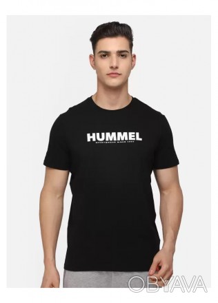 Хлопковая футболка Hummel. Выполненная из мягкой хлопковой ткани с принтом логот. . фото 1