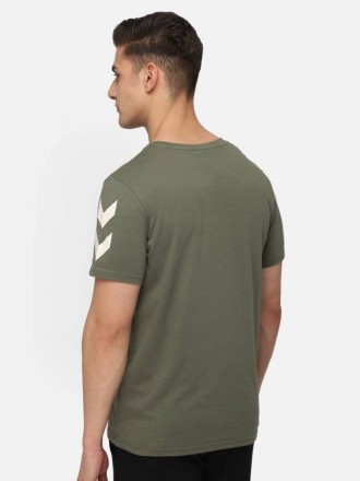 Хлопковая футболка Hummel. Выполненная из мягкой хлопковой ткани с принтом логот. . фото 6
