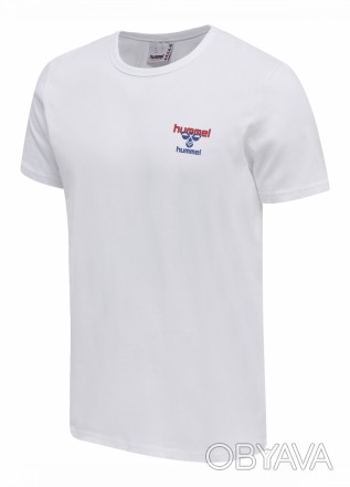 Хлопковая футболка Hummel. Выполненная из мягкой хлопковой ткани с принтом логот. . фото 1