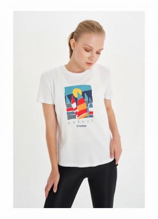 Хлопковая футболка Hummel. Выполненная из мягкой хлопковой ткани с принтом спере. . фото 2