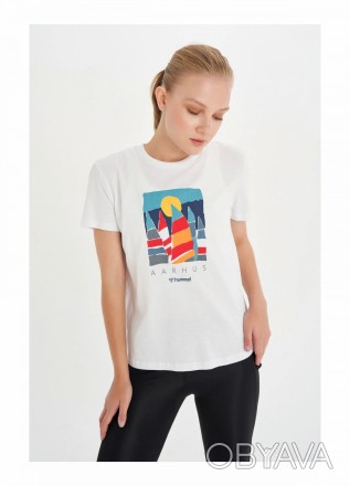 Хлопковая футболка Hummel. Выполненная из мягкой хлопковой ткани с принтом спере. . фото 1
