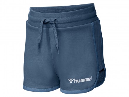 Хлопковые шорты Hummel. Выполнены из мягкой хлопковой ткани с принтом логотипа с. . фото 2