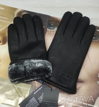 
 
 Мужские кожаные перчатки из оленьей кожи.
Материал верха: натуральная кожа;
. . фото 1