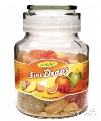 Льодяники (цукерки) Woogie Fine Drops (дрібні краплі) фруктовий мікс Австрія 300. . фото 1