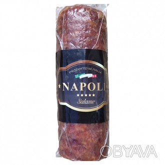 Сировялена ковбаса з рубаного мяса Napoli Сировялена ковбаса з рубаного мяса Nap. . фото 1