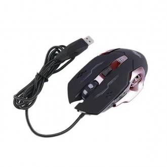
Переваги:
Миша USB з високою конфігурацією;
Високоякісна ігрова миша;
Протиковз. . фото 6