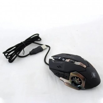 
Переваги:
Миша USB з високою конфігурацією;
Високоякісна ігрова миша;
Протиковз. . фото 7