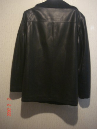 Предлагается к продаже новая мужская кожаная зимняя куртка на меху черного цвета. . фото 6