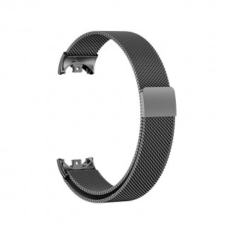 Ремешок для фитнес браслета Xiaomi Mi Band 8 Milanese design - металлический рем. . фото 4