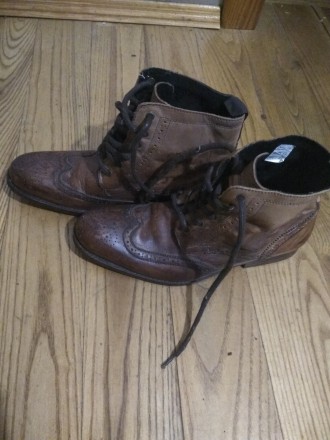 Мужские кожаные ботинки в хорошем состоянии. Могу переслать по Украине.  На все . . фото 4