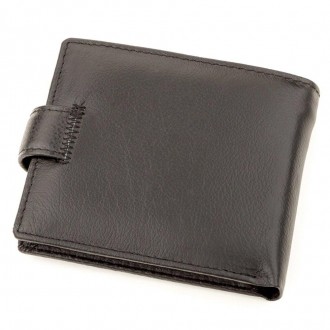 Чоловічий класичний гаманець, портмоне з натуральної шкіри у чорному кольорі.
Ро. . фото 3